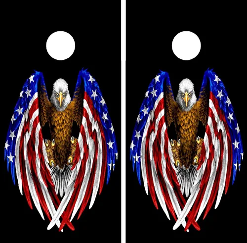 Vista 8 de GRAPHIX EXPRESS Cornhole Set Wraps - Cornhole Decals - Vinyl Wraps & Skins for Boards
