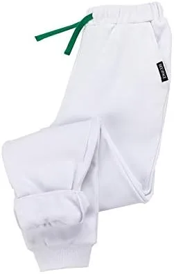 Vista 3 de Pantalones deportivos casuales para niños, pantalones deportivos con cordón, pantalones de microterciopelo para niños o niñas de 3 a 12 años