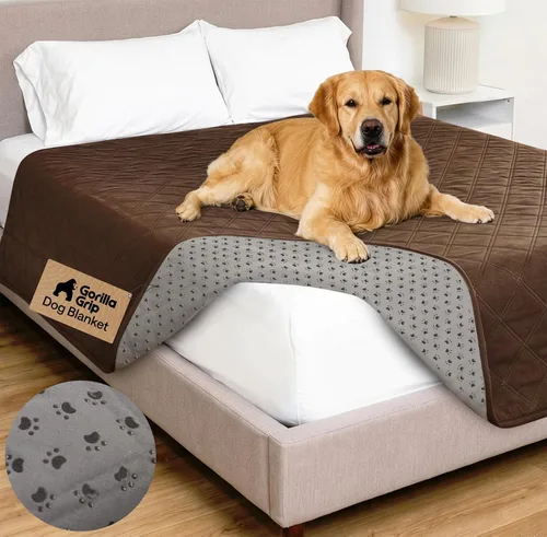 Vista 43 de GORILLA GRIP® Manta impermeable para perro, funda de sofá para perros, 30 x Borgoña