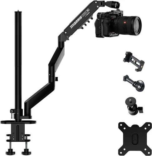 Vista 13 de TARION 4-en-1 Escritorio Live Stream Stand Arm Set Titanrig Live