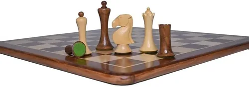 Vista 3 de Ulbrich Series - Juego de ajedrez de madera con 2 reinas adicionales, estilo moderno con peso TAJ CHESS STORE