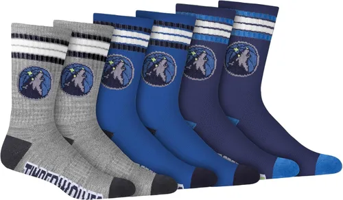 Vista 8 de Ultra Game Men's NBA Official Athletic Cushioned Secure Fit Team Crew Socks-3 Pack