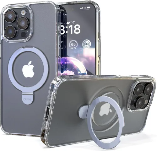 Vista 12 de Crave Funda con soporte para iPhone 15 Pro Max, compatible con MagSafe, protección a prueba de golpes con función atril para Apple iPhone 15 Pro Max