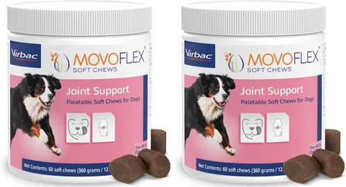 Vista 9 de MOVOFLEX - Masticables suaves para el apoyo de cadera y articulaciones para perros pequeños, 60 unidades de Virbac