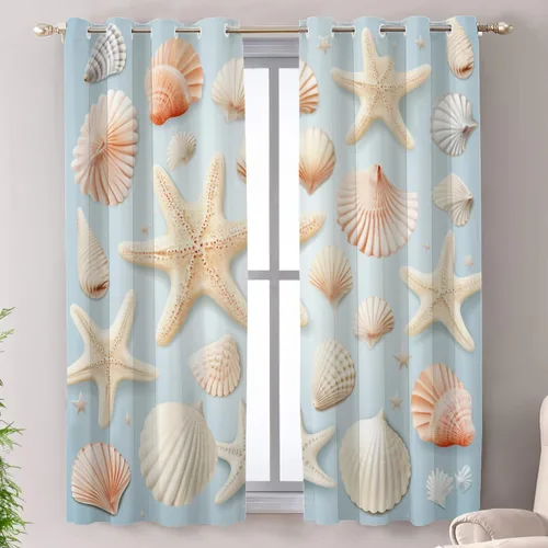 Vista 100 de Shrahala Floral Abstract Design Blackout Curtain Tiers, Minimalist Flower Illustration Kitchen Valance Light Blocking Tier Drapes with Rod Pocket, 2
