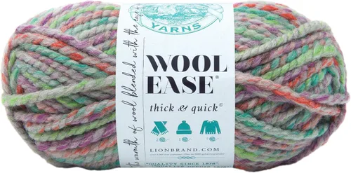 Vista 19 de Lion Brand Yarn - Ovillo de lana Wool-Ease Thick & Quick color fuerza aérea Super Bulky Wool Acrylic Blend Fiber for Soft Hats, Sweaters, Chunky