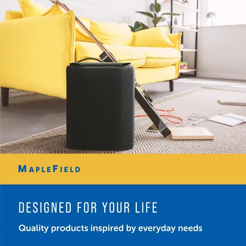 Vista 8 de Maplefield Funda acolchada negra para altavoz compatible con Bose S1 Pro, solapa de mango de transporte para altavoz Bluetooth, protección