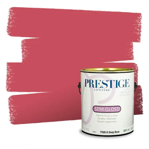 Vista 405 de Prestige Paints Pintura exterior e imprimación en uno, 1 galón, plano, coincidencia comparable de Valspar* Amber Rose*