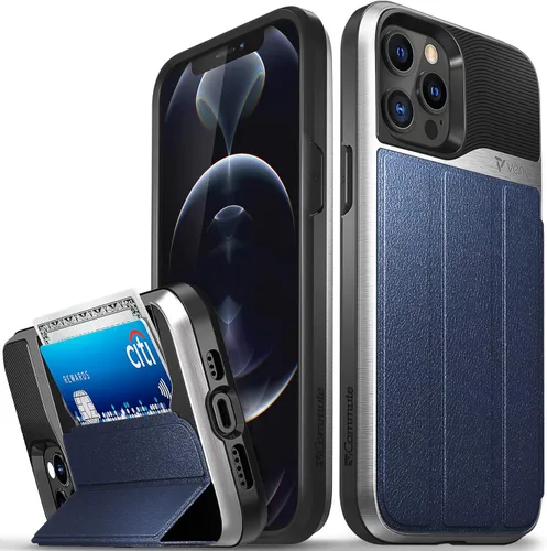 Vista 14 de VENA vCommute - Funda tipo cartera compatible con Apple iPhone 11 (6.1 pulgadas 2019), (protección contra caídas de grado militar) con tapa y ranura