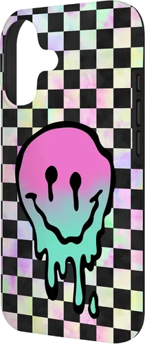 Vista 2 de Blah Drippy Pink Teal Y2K Graphic Case for iPhone 17