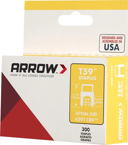 Vista 5 de Arrow T59 - Pistola de grapas resistente + grapas aisladas de acero inoxidable T59 genuinas