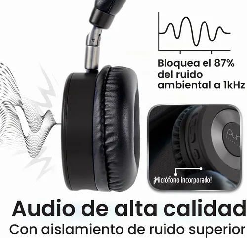 Vista 6 de Puro Sound Labs - Auriculares para niños, limitación de volumen, JuniorJam Plus, negro