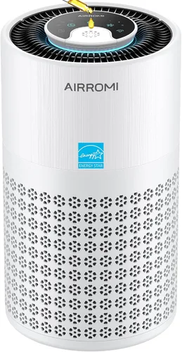 Vista 12 de AIRROMI Purificador de aire para dormitorio con A2001 beige cremoso
