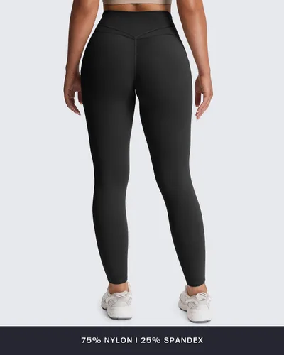 Vista 98 de Aoxjox Trinity - Pantalones de yoga de cintura alta con bolsillos para mujer, control de abdomen, cintura cruzada, leggings de entrenamiento suaves