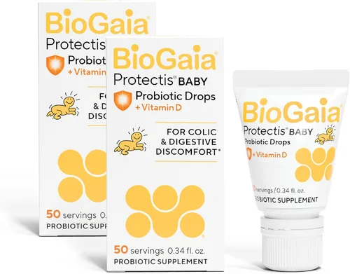 Vista 9 de BioGaia ProTectis Gotas probióticas para bebés Alivio de cólicos y gases + Vitamina D Seguro para recién nacidos Alivia el llanto