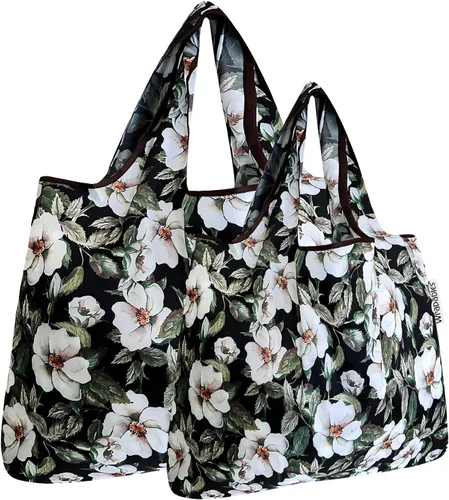 Vista 13 de Bowbear Bolsa de compras reutilizable de nailon plegable (juego de 2), cachemira colorida