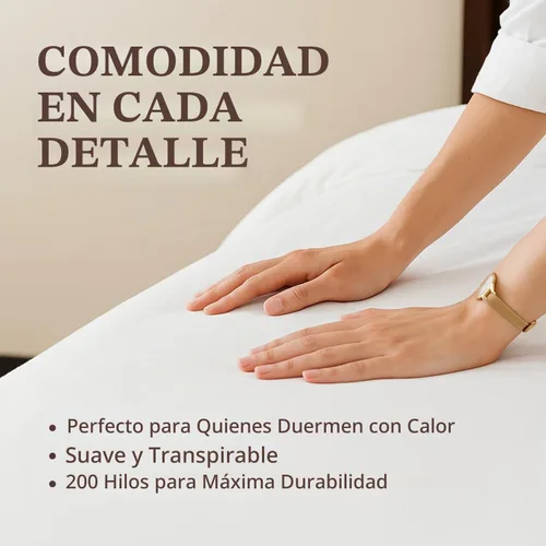 Vista 5 de Superity Luxurious Hotel Quality Funda de edredón tamaño individual – 100% algodón suave y cómodo – Diseñada para edredón tamaño individual – 200