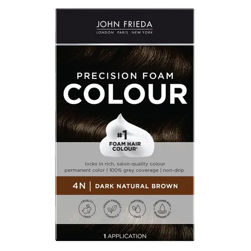 Vista 23 de John Frieda Color de Espuma de Precisión, Negro Azulado 2A, Kit de Coloración Capilar de Cobertura Completa, Cobertura Anti-Desvanecimiento de 2A