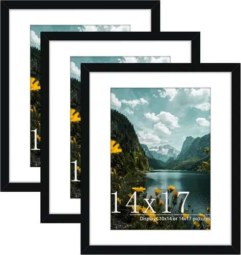 Vista 55 de Picrit Paquete de 3 portarretratos de 20 x 20 pulgadas, póster de 16 x 16 pulgadas con paspartú o de 20 x 20 pulgadas sin paspartú para montaje