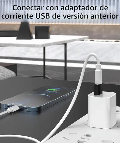 Vista 5 de Syntech - Adaptador USB C hembra a USB macho, paquete de 3 unidades, convertidor de tipo C a USB A, compatible con iPhone 17/16/15/14/13 Pro Max