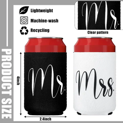 Vista 2 de Regalos de boda, incluyendo sombreros de cubo y fundas para latas, bonita combinación para regalo, diseño exquisito, calidad confiable