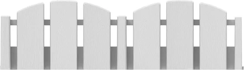 Vista 18 de EasyFlex Borde de Paisaje sin Excavación con Espigas de Anclaje, 11.4 cm de Alto, Valla Decorativa de Aspecto de Madera Adirondack, Kit de 4.57 m