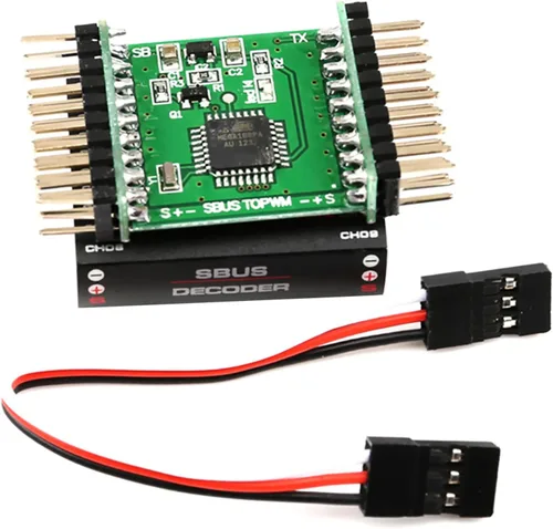 Vista 5 de MOUDOAUER Convertidor de señales de receptor de 16 canales, DIY RC 16CH Sbus a PWM/PPM/DECODER para Futaba para transmisor Frsky