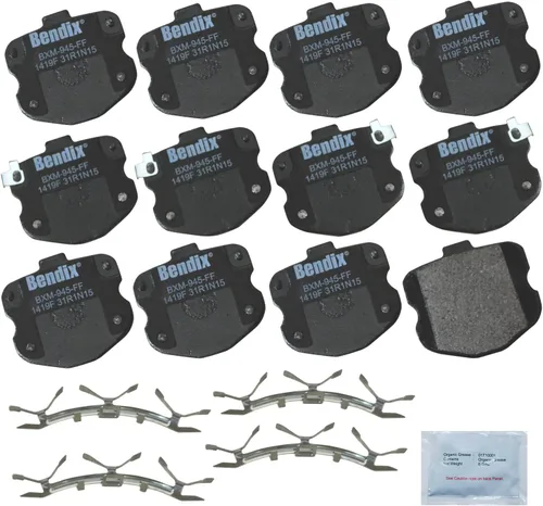 Vista 98 de Bendix - Pastillas de freno Priority1 CFM149 para Blue Bird TC1000, Chevrolet C30, Pickup, C35, C3500HD, G30, Van, K30, P30, R30, R3500, V30, V3500