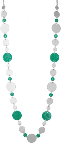 Vista 17 de BULINLIN Collar largo de plata en capas para mujer, collar de cadena de suéter con cuentas de piedra turquesa para mujer, joyería de disfraces