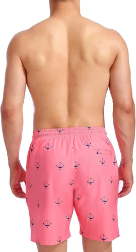 Vista 2 de Biwisy Mens Swim Trunks Quick Dry Beach Shorts Mesh Lining Swimwear Bathing Suits with Pockets