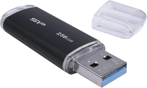 Vista 2 de Silicon Power 128 GB Blaze B02 128 GB USB 3.0 Negro unidad flash USB