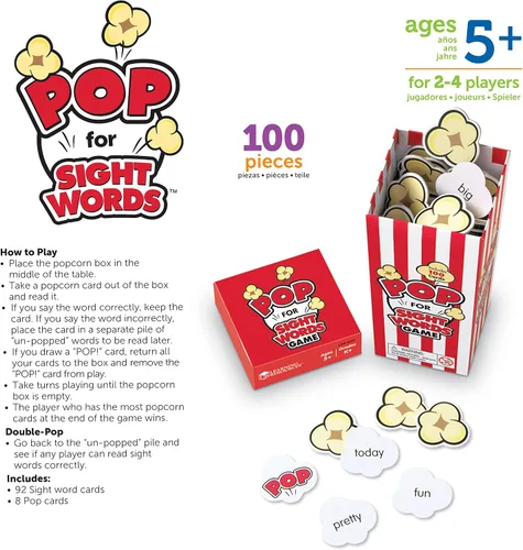Vista 5 de Recursos de Aprendizaje Pop For Sight Words Juego