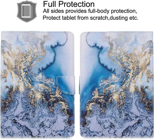Vista 3 de NewShine - Funda universal para tablet de 7.9 a 8.5 pulgadas, funda de piel sintética para iPad mini 1/2/3/4, Galaxy Tab 3/4/Note 8.0, Amazon Kindle