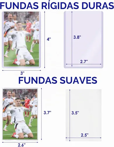 Vista 4 de Paquete de 200 fundas para tarjetas de plástico duro, 3 x 4