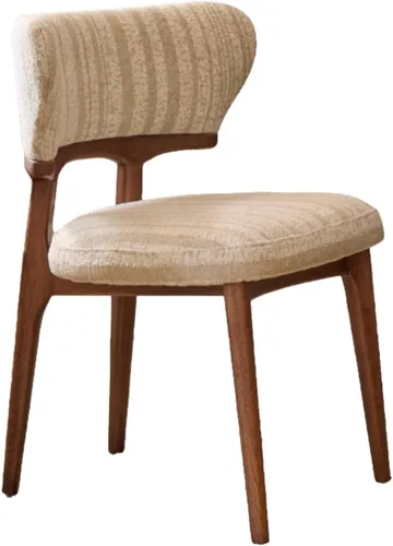 Vista 9 de Sillas de comedor retro, juego de sillas de comedor de madera, silla de cocina tapizada, silla de tocador de recepción, asiento sin brazos