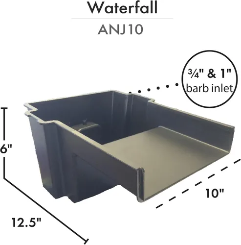 Vista 3 de HALF OFF PONDS - Simply Waterfalls 1200 Kit de cascada libre de estanque - Revestimiento de PVC de 5 pies por 10 pies, bomba de agua de la serie