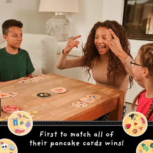 Vista 4 de Exploding Kittens – Anarchy Pancakes, de los creadores de Spot It! – Un juego de coincidencias deliciosamente rápido - 2-6 jugadores, a partir de 7