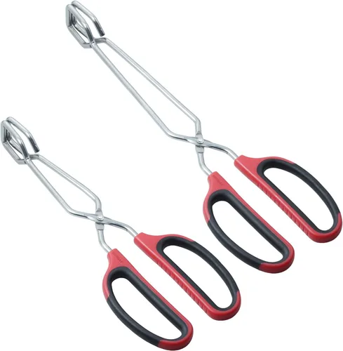 Vista 10 de HINMAY Pinzas de tijera de acero inoxidable de 10" con mango de agarre cómodo (negro)