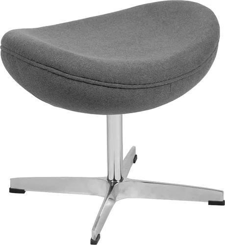 Vista 23 de Flash Furniture Egg Series Grey LeatherSoft Silla de recepción lateral Gris Leathersoft