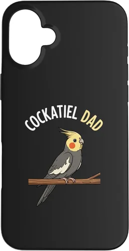 Vista 23 de Bird: Cockatiel Dad, Proud Parrot Parent Vibe Case for iPhone 16