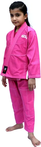 Vista 4 de G4 VISION BJJ Kids Jiu Jitsu Gi, uniforme brasileño de Jiu Jitsu para niños, cinturón blanco ligero