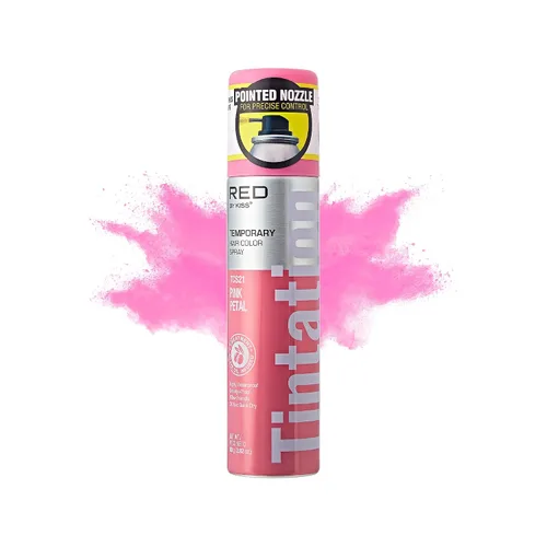 Vista 12 de Red by Kiss Tintation - Spray de color temporal para el cabello, 2.82 onzas, secado rápido y a prueba de manchas, tinte lavable de color vivo, spray