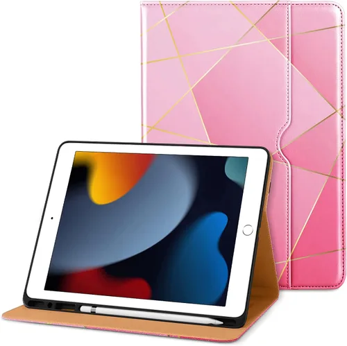 Vista 36 de DTTO Funda para iPad de 9ª/8ª/7ª Generación de 10.2 Pulgadas 2021/2020/2019, Funda de Soporte Folio Empresarial de Cuero Premium con Soporte