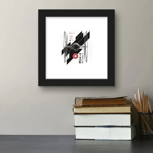 Vista 5 de Trends International Gallery Pops Star Wars: Andor - Póster de pared de Tie Fighter, 12 x 12 pulgadas, versión enmarcada en negro Versión con marco
