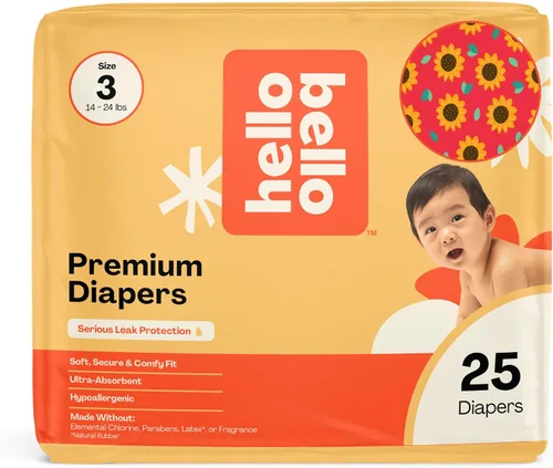 Vista 19 de Hello Bello Premium Pañales para bebé talla 1, 32 unidades de pañales desechables, extra absorbentes, hipoalergénicos con ajuste cómodo y seguro