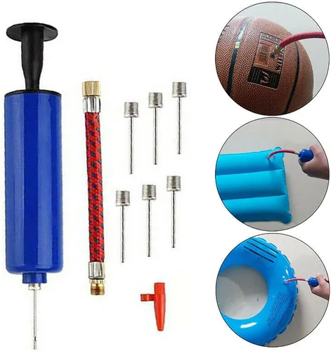 Vista 2 de Sports Ball Portable Hand Airs Portable for Inflating Exercise Balls Inflator Hand Pumps for Volleyball Football Basketball Compact Carry Storage