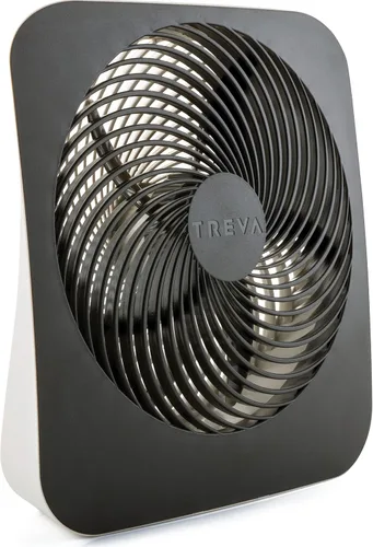 Vista 2 de Treva Ventilador portátil de batería de escritorio de 10 pulgadas, alimentado por batería y/o adaptador de CA, circulación de aire con 2 velocidades