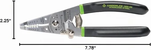 Vista 3 de Greenlee 1927-SS Pro herramienta combinada de acero inoxidable con resorte, 1955-SS