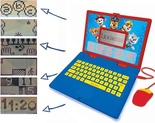 Vista 4 de LEXiBOOK Paw Patrol - Laptop Educativa y Bilingüe Español/Inglés - Juguete para Niños (Niños y Niñas) 124 Actividades, Aprende Juega Juegos y Música