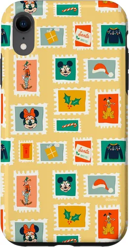 Vista 25 de iPhone 16 Disney Mickey & Minnie Mouse Holiday Christmas Santa Stamps Case